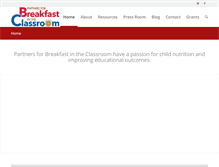 Tablet Screenshot of breakfastintheclassroom.org